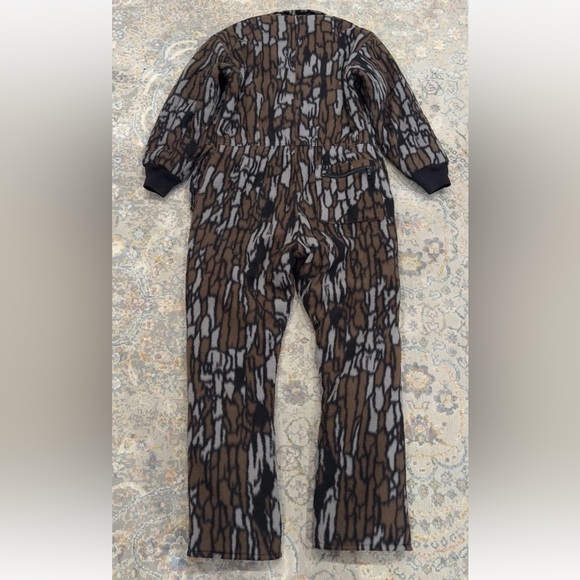 Vtg Cabela's Camoflauge Gorpcore Hunting PolarFleece Jumpsuit Made US Sz M 38-40 - Picture 10 of 10